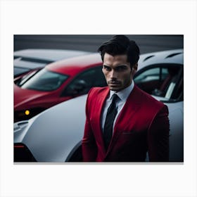 Bussinness Man Red (97) Canvas Print