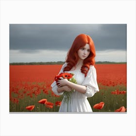 Red Haired Girl Canvas Print