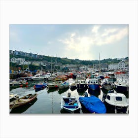 Boats In The Harbour Canvas Print