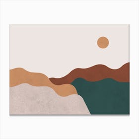 Sun Abstract Shapes Canvas Print