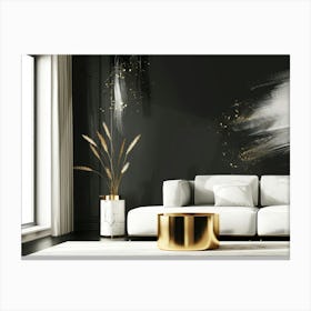 Gold Wall Art 2 Canvas Print