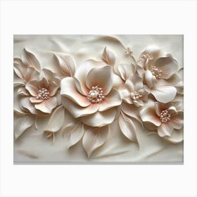 Beautiful Flower 3d 4 Canvas Print