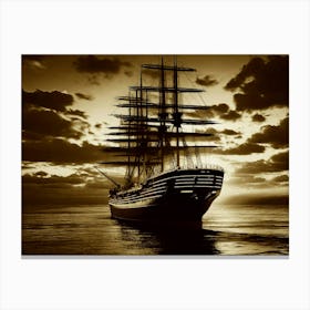 Sailboat In The Sky Canvas Print