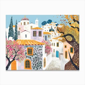 Athens illustration 1 Canvas Print