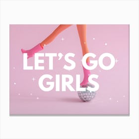 Let’s Go Girls Barbie 1 Canvas Print