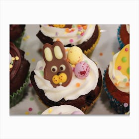 Easter Cupcakes 10 Canvas Print