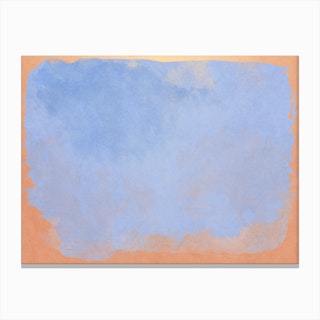 Minimal Abstract Light Blue Colorfield Painting 2 Canvas Print