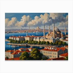 Turkish City Canvas Print