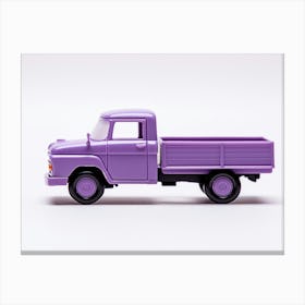 Toy Car Purple Truck Canvas Print
