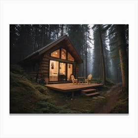 Cabin In The Woods Canvas Print