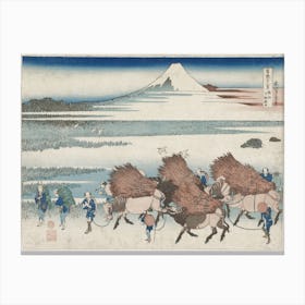 The Paddies Of Ōno In Suruga Province (1830–1833), Katsushika Hokusai Canvas Print