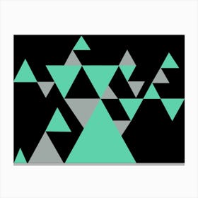 Triangle Design Urban Arts Canvas Print