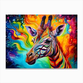 Rainbow Raff Canvas Print