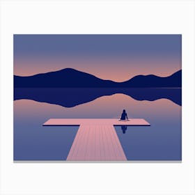 A Glassy Lake 1 Canvas Print