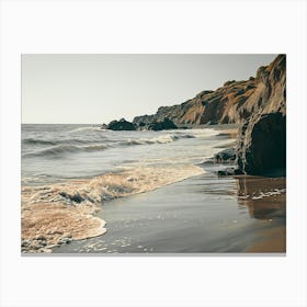 Beach At Dusk Canvas Print