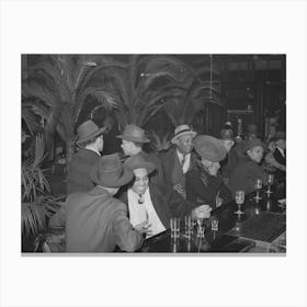 The Bar At Palm Tavern, Restaurant On 47th Street, Chicago, Illinois By Russell Lee Canvas Print