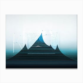 An Illustration Capturing Retro Abstract Surrealism Embedded With A Geometric Appreciation Of Mini (1) Canvas Print