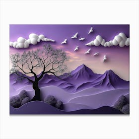 3d Landscape Canvas Print