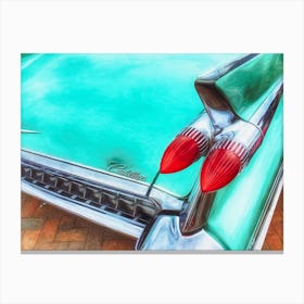 Cadillac Automobile Details Canvas Print