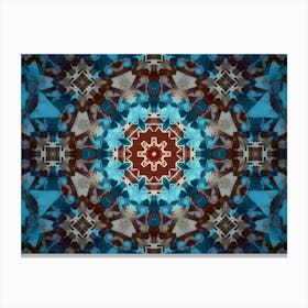 Abstract Mandala Gold Star 1 Canvas Print