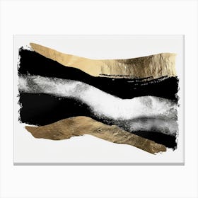 Black And Gold 63 Canvas Print