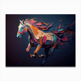 Abstract Horse Canvas Print