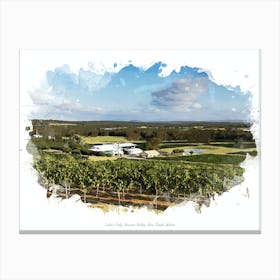 Lake S Folly, Hunter Valley, New South Wales Canvas Print