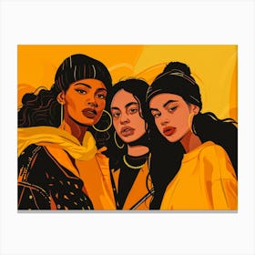 Three Black Women Canvas Print