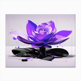 Purple Lotus Canvas Print