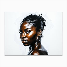 Mural Art Painting Of Beautiful Woman 35 Canvas Print