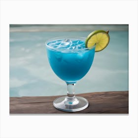 Blue Drink Canvas Print