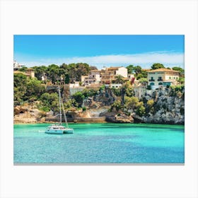 Porto Cristo Mallorca Mediterranean Sea Canvas Print
