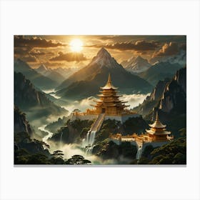 Asian Landscape Painting 2 Canvas Print