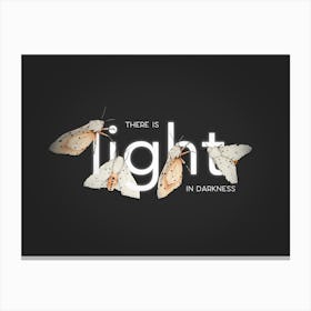 There Is Light In Dakness Canvas Print