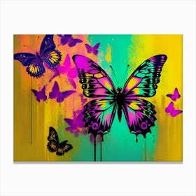 Colorful Butterflies 105 Canvas Print