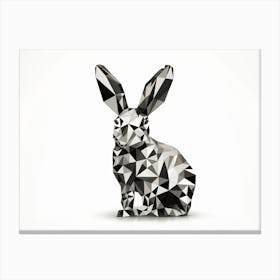 Geometric Bunny Canvas Print