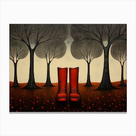 Red Boots - The Dark Tower Series Canvas Print