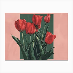 Red Tulips 3 Canvas Print