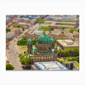 Aerial View Of The Museum Island In Berlin Canvas Print