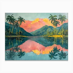 Sunset In The Tropics Canvas Print