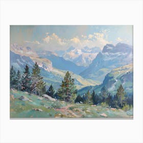 Western Landscapes Rocky Mountains 2 Canvas Print