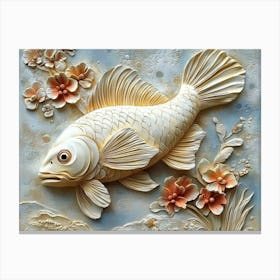 Beautiful Fish 3d 1 Canvas Print