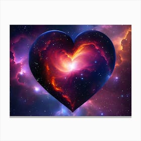 Heart Of Space Canvas Print