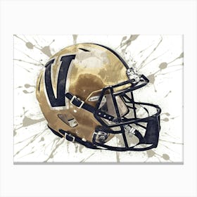 Vanderbilt Commodores NCAA Helmet Poster Canvas Print