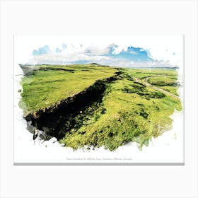 Head Smashed In Buffalo Jump, Southern Alberta, Canada Canvas Print