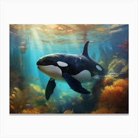 Orca Whale Canvas Print