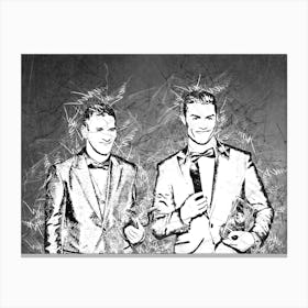 Messi And Ronaldo Canvas Print