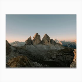 Tre Cime Art Print Canvas Print