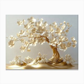 Gold Tree 1 Canvas Print