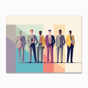 Businessmen In Suits 5 Canvas Print